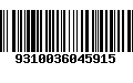 Código de Barras 9310036045915