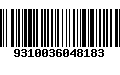 Código de Barras 9310036048183