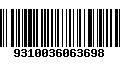 Código de Barras 9310036063698