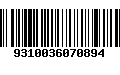 Código de Barras 9310036070894