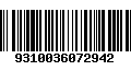 Código de Barras 9310036072942