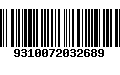 Código de Barras 9310072032689