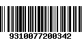 Código de Barras 9310077200342