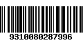 Código de Barras 9310080287996