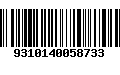 Código de Barras 9310140058733