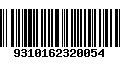 Código de Barras 9310162320054