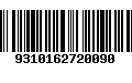 Código de Barras 9310162720090