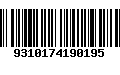 Código de Barras 9310174190195