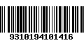 Código de Barras 9310194101416