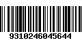 Código de Barras 9310246045644