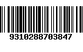 Código de Barras 9310288703847