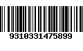 Código de Barras 9310331475899