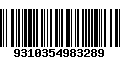 Código de Barras 9310354983289