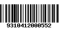 Código de Barras 9310412000552