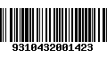 Código de Barras 9310432001423