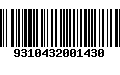 Código de Barras 9310432001430