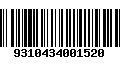 Código de Barras 9310434001520