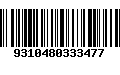 Código de Barras 9310480333477