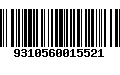 Código de Barras 9310560015521