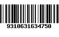 Código de Barras 9310631634750