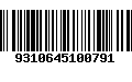 Código de Barras 9310645100791