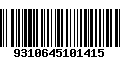 Código de Barras 9310645101415