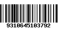 Código de Barras 9310645103792