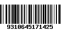 Código de Barras 9310645171425