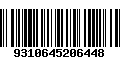 Código de Barras 9310645206448