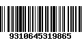 Código de Barras 9310645319865