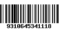 Código de Barras 9310645341118