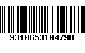 Código de Barras 9310653104798