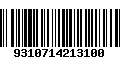 Código de Barras 9310714213100