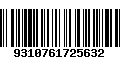 Código de Barras 9310761725632