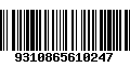 Código de Barras 9310865610247