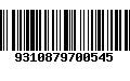 Código de Barras 9310879700545