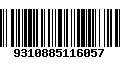 Código de Barras 9310885116057