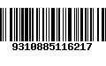 Código de Barras 9310885116217