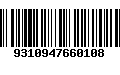 Código de Barras 9310947660108