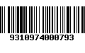 Código de Barras 9310974000793