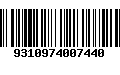 Código de Barras 9310974007440