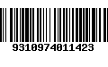 Código de Barras 9310974011423