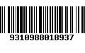 Código de Barras 9310988018937