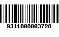 Código de Barras 9311008003728