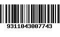 Código de Barras 9311043007743