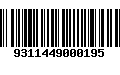 Código de Barras 9311449000195