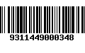 Código de Barras 9311449000348