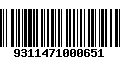 Código de Barras 9311471000651