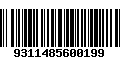 Código de Barras 9311485600199