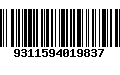 Código de Barras 9311594019837